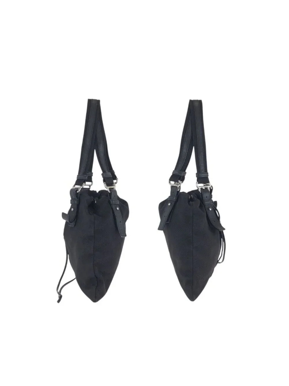 Saint Laurent Rive Gauche Vintage Kahala YSL Black Canvas Tote